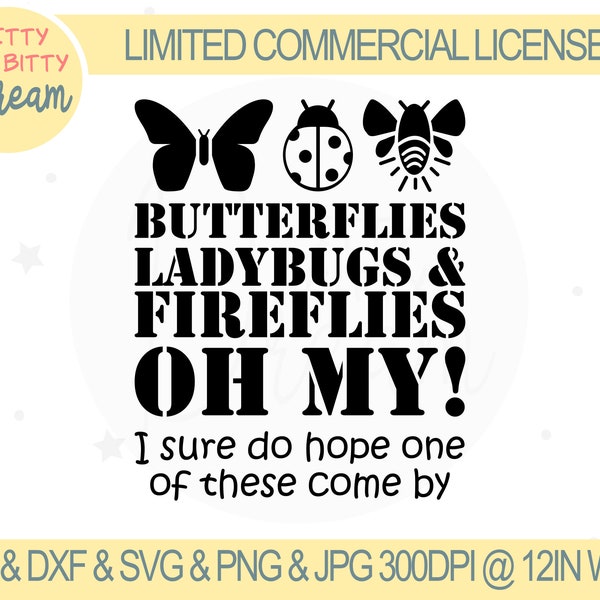 Bug SVG, firefly SVG, bug hunter png, Butterfly png, Ladybug png, Firefly png, cute bug png, DXF, jpg, pdf, Black,