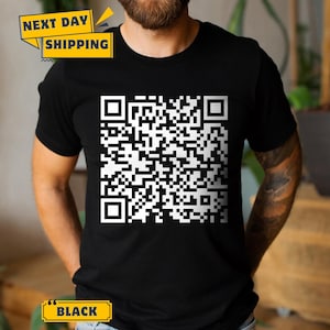 F*CK YOU! QR Code Unisex Crew Tee - Funny Saying Shirt - Sarcastic Gift for Friends - Gift for Coworker - Gift For Him - Gag Gift