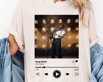 Custom Song & Photo Shirt, Personalized Music Tee, Comfort Colors
