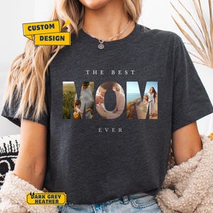 CUSTOM MAMA Photo Shirt, Customized Mother&#39;s Day Gift, Gift For Mama,Personalized Gift for MOM,Printable Mother Day Photo Shirt,Grandma Gift