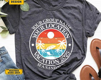 Custom Family Vacation Shirt, Personalized Summer Trip Tee