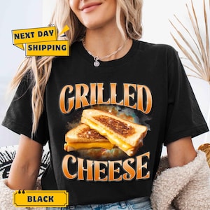 Grilled Cheese Shirt, Food Lover, Funny Gag T-Shirt, Weird Shirts, 90s Graphic T-Shirt, Trendy Aesthetic Shirts, Vaporwave Shirt