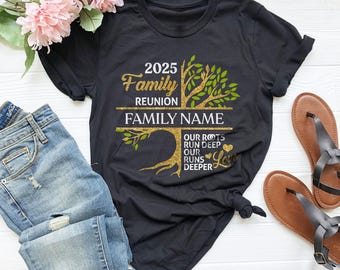 Custom Family Reunion Shirt, 2026 Family Tree Name Apparel