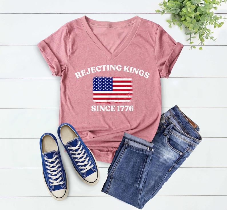 Rejecting Kings Since 1776 Protest Shirt, Pro Democracy Shirt, Anti Authoritarianism Shirt, No Kings Shirt, Resist Shirt image 5