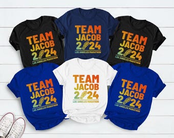 Custom Marathon Crew Shirt, Supporter Team Group T-Shirt for Marathoner's, Runner's Race Team Shirt Kids Sizes, Family Matching Shirts