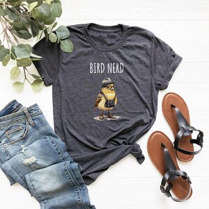 Bird Nerd Shirt, Bird Lover Shirt, Funny Bird Watcher Shirt, Twitcher Shirt, Gift for Bird Nerd, Bird Shirt, Bird Watcher Gift,Bird Nerd Tee image 3