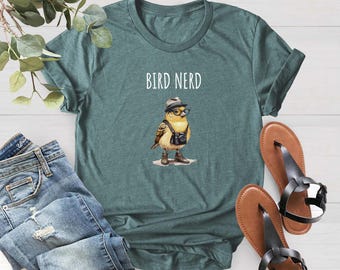 Bird Nerd Shirt, Bird Lover Shirt, Funny Bird Watcher Shirt, Twitcher Shirt, Gift for Bird Nerd, Bird Shirt, Bird Watcher Gift,Bird Nerd Tee