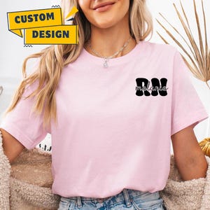Custom Registered Nurse T-shirt, Personalized Name Nurse Shirt, RN Pocket Outfit, RN Grad Tee, New Nurse Outfit, Nurse Gift, Nurse T-shirt