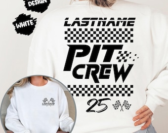 Custom Pit Crew Racing Sweatshirt, Personalized Motocross Shirt, Motomom Gift