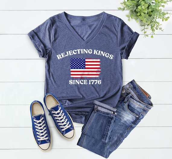 Rejecting Kings Since 1776 Protest Shirt, Pro Democracy  Shirt, Anti Authoritarianism Shirt, No Kings Shirt, Resist Shirt