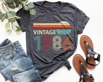 Vintage 1986 Limited Edition T-Shirt, Retro 40th Birthday Gift Tee