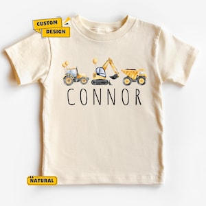 Personalized Construction Shirt, Equipment Shirt, Truck Kids Shirt, Dump Truck Shirt, Toddler Shirt, Boys Shirt, Construction Kids Shirt