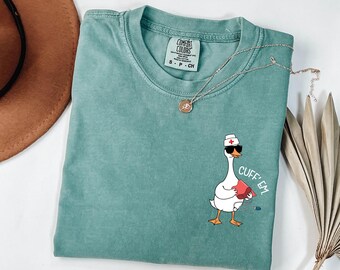 Comfort Colors® Silly Goose Nurse T-Shirt, ER RN Nurse Practitioner Tee