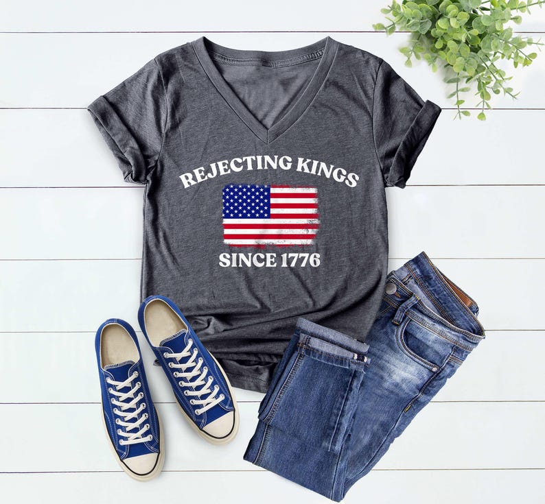 Rejecting Kings Since 1776 Protest Shirt, Pro Democracy Shirt, Anti Authoritarianism Shirt, No Kings Shirt, Resist Shirt image 2