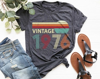 Vintage 1976 Limited Edition Retro T-Shirt, 50th Birthday Gift Tee