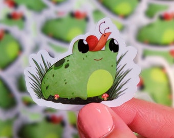 Cute Frog & Snail Sticker