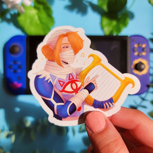 Ocarina of Time Sheik Vinyl Sticker