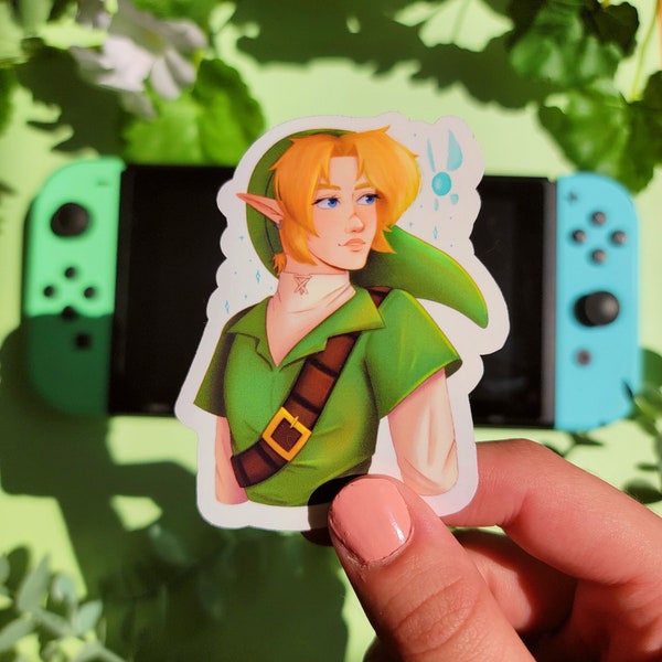 Ocarina of Time Link Vinyl Sticker