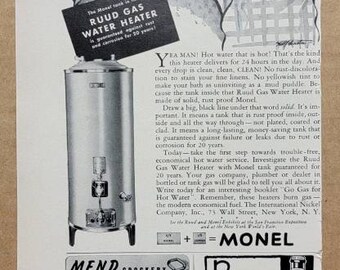 Vintage Original 1939 Exploitative Monel Hot Water Heater Tank - Etsy