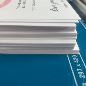 130 pound karton afdrukken, dubbelzijdige optie, afdrukservice op wit karton, extra zwaar karton (352 gsm), ongecoat karton