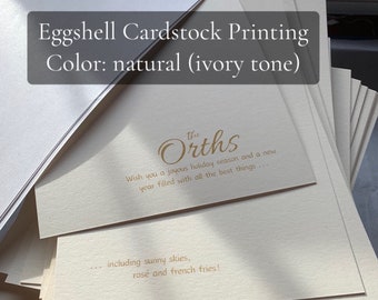 120lb cardstock, Eggshell Textured Cardstock Custom Printing, Cardstock Print Service on White Cardstock extra heavy weight 120LB (325gsm)