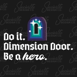 Dimension Door Spell DnD SVG PNG Sublimation Print and Cut File