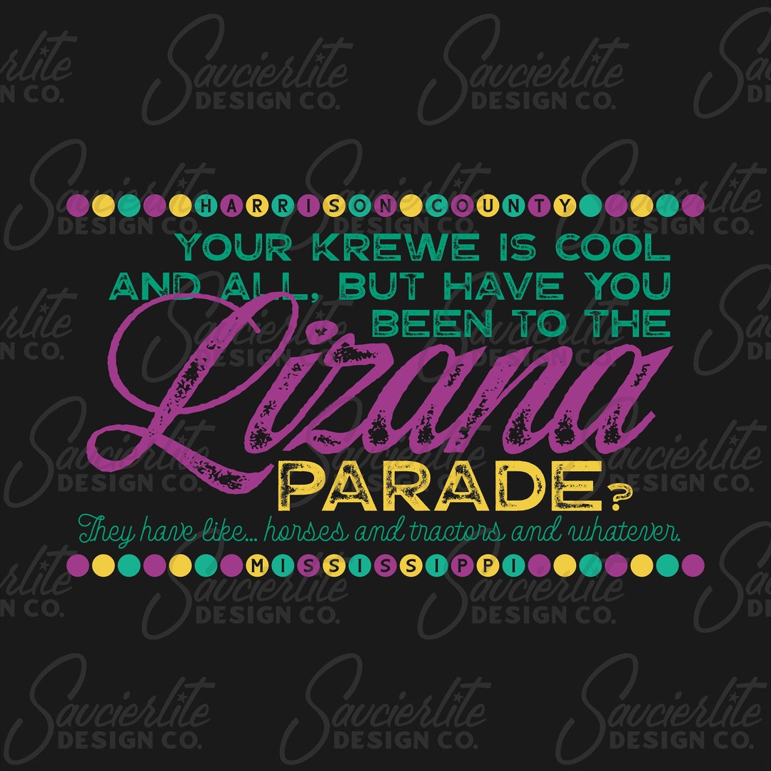 Mardi Gras Lizana Parade PNG Dye Sub Print File Etsy