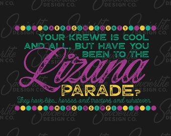 Mardi Gras - Lizana Parade | PNG | Dye Sub Print File