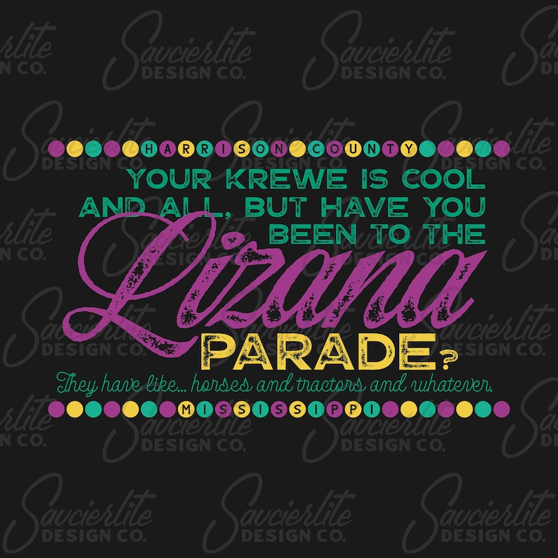 Mardi Gras Lizana Parade PNG Dye Sub Print File Etsy