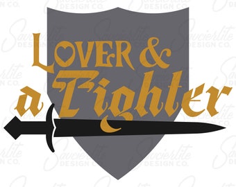 Lover and a Fighter DnD PNG SVG Digital Download