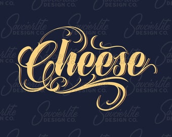 Cheese Tattoo | SVG | PNG | Dye Sub Print File