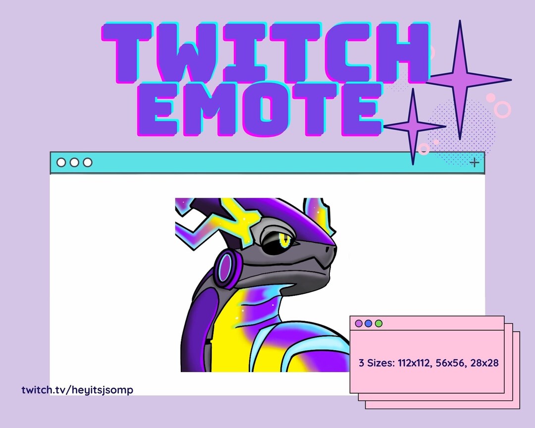 Twitch Emote Pokemon Emote Miraidon Emote Discord Emote