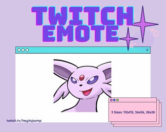 Espeon Emote Twitch emote Discord emote