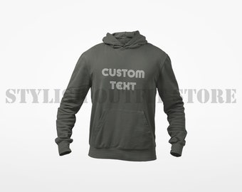 Custom Hoodie, Unisex Custom Hoodies for Men, Personalized Women Hoodie, Custom Name Hoodie, Custom Text Hoodie, Personalized Gifts