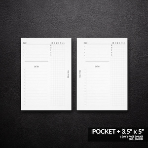 POCKET PLUS  - One Day 1 Page