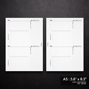 A5 - Two Days On 1 Page