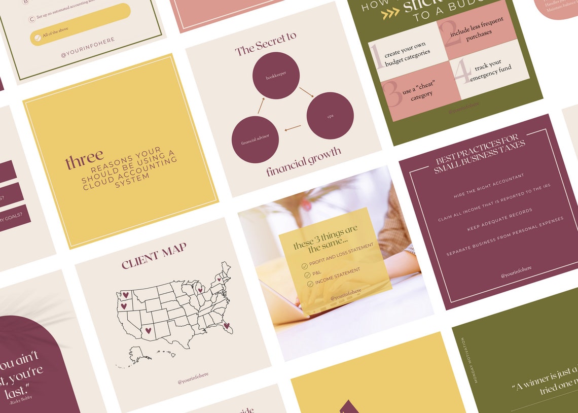 Bookkeeping Templates Bookkeeping or Accounting Tips and - Etsy