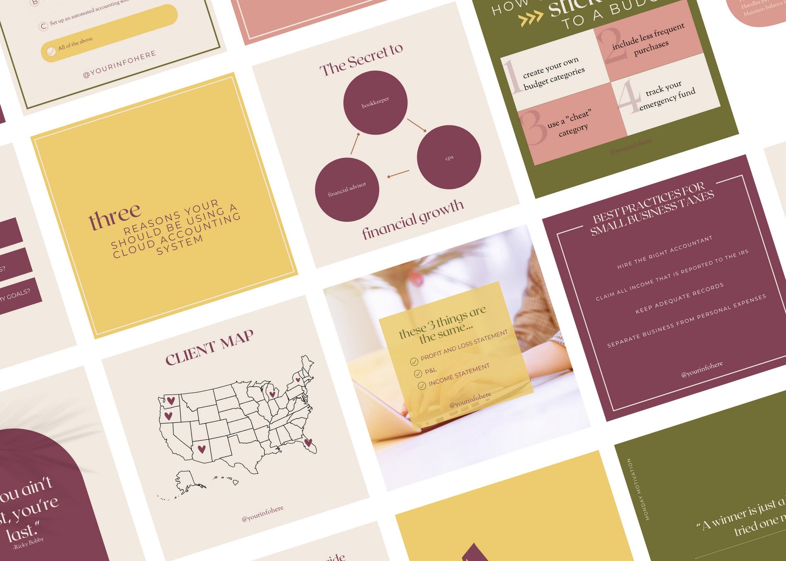 Bookkeeping Templates Bookkeeping or Accounting Tips and - Etsy