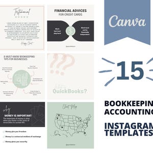 Bookkeeping Canva Templates | Canva Bookkeeping | Accounting | Editable Canva Templates | Instagram Engagement Post | Bookkeeper Business