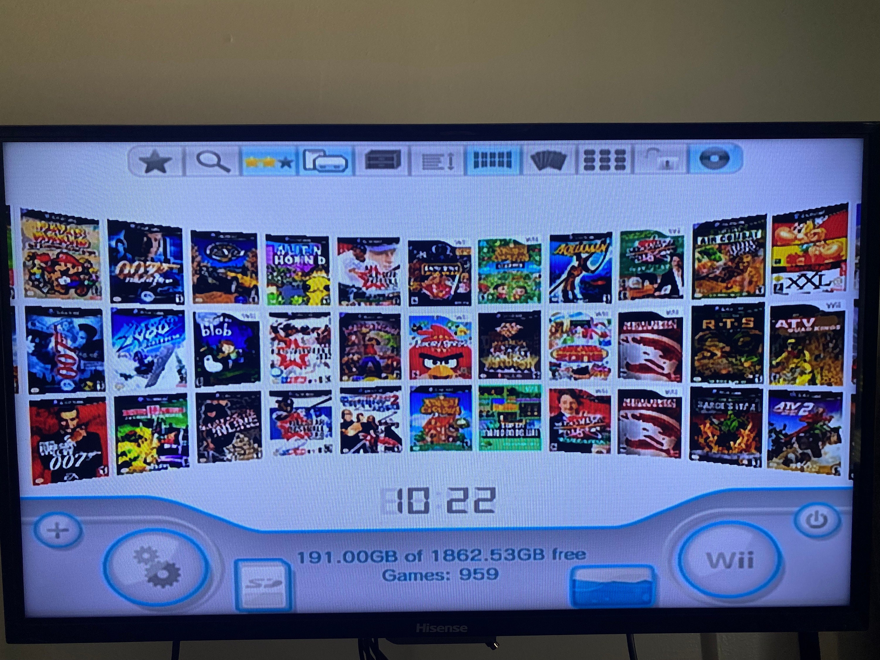 Modded Nintendo Wii Homebrew 2TB Hard Drive 1100 Titles Etsy