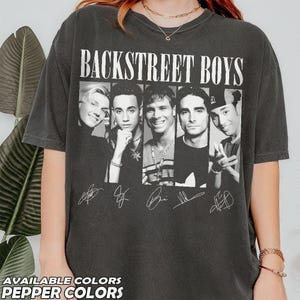 Camiseta Backstreet Boys Millennial Vintage Comfort Color, Era das Boybands, Presente para Millennials, Cultura Pop, Show Retrô