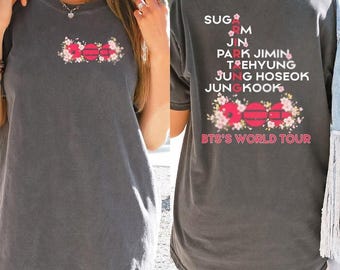 Arirang World Tour Graphic Shirt, Vintage jaren 90 Kpop shirt, BTS World Tour 2026, Kpop Bootleg T-shirt, Cadeau voor fans