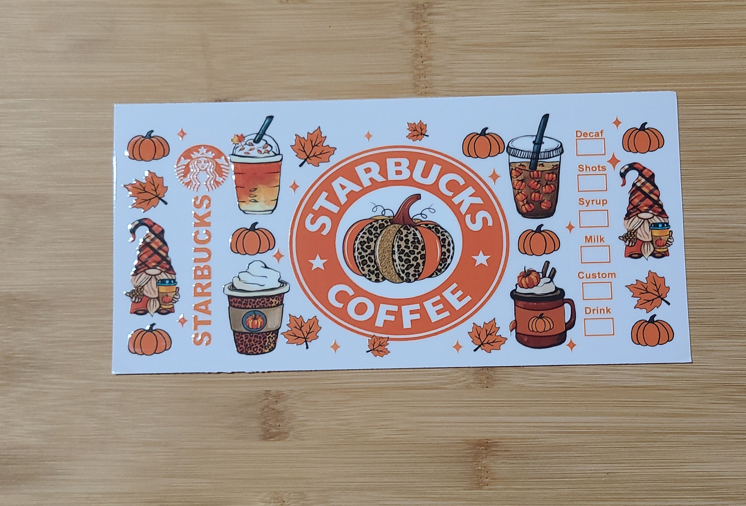 Starbucks Unicorn Tie Dyed Frappuccino Die Cut Vinyl Sticker Frapp
