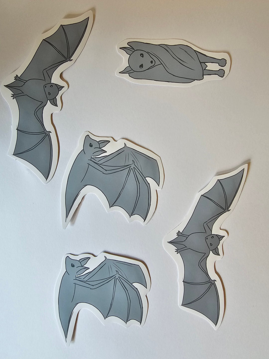 Bat Stickers Creepy Cute Matte Stickers October Halloween Vinyl ...