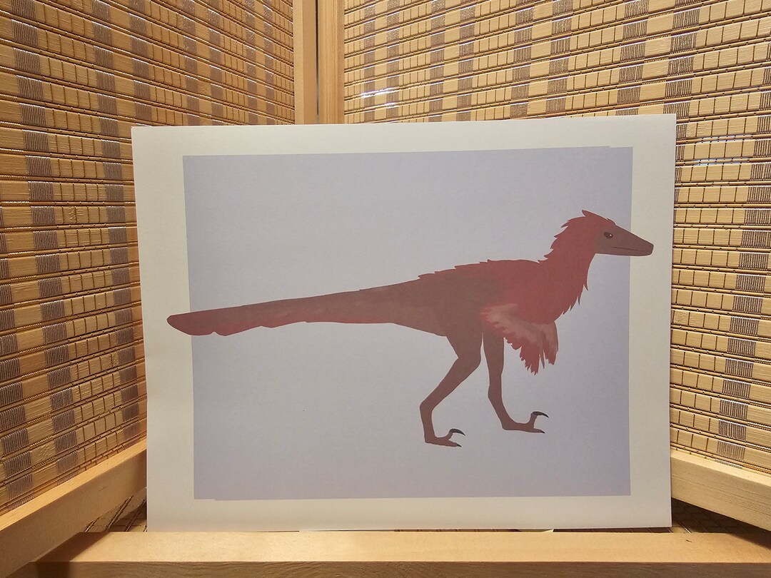 Raptor Dinosaur Print - Etsy