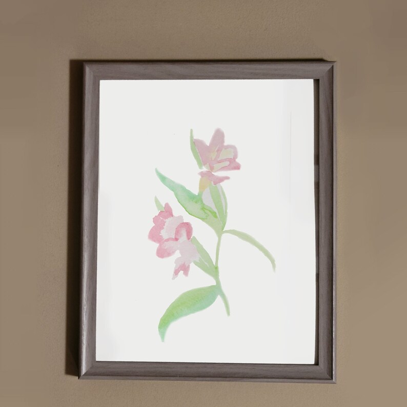 Digital Download Printable 8 X 11 Hand Painted Minimalist Watercolor ...