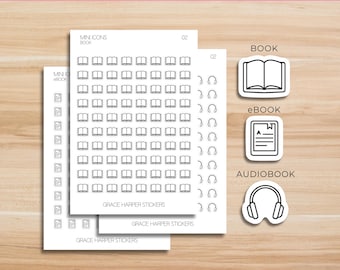 Book Stickers - Audio Book Stickers - E-book Stickers 02