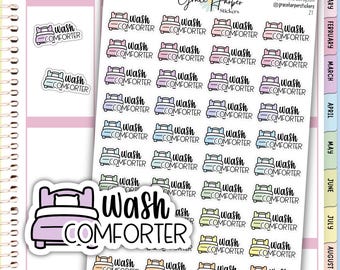 Wash Comforter Stickers - Planner Stickers 21