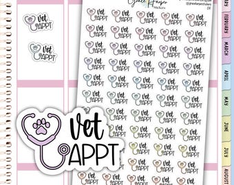 Vet Appt Stickers - Planner Stickers 04