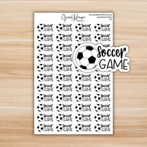 Soccer Game Stickers - Planner Stickers 158